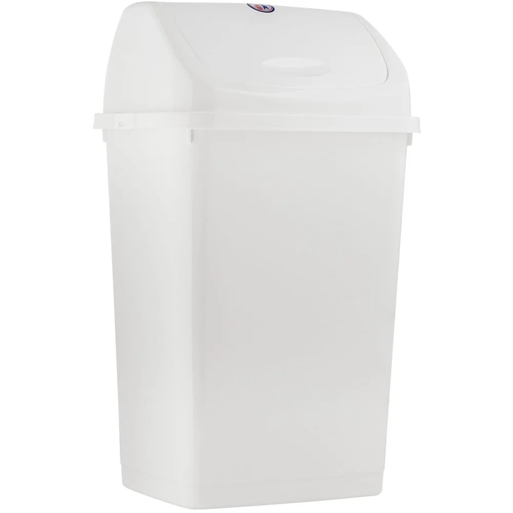 Kitchen Kitchen Trash Can 13 Gallon with Swing Lid, Plastic Tall Garbage Can Outdoor and Indoor,Large 52 Qt Recycle Bin and Waste Basket - Aliexpress Deal