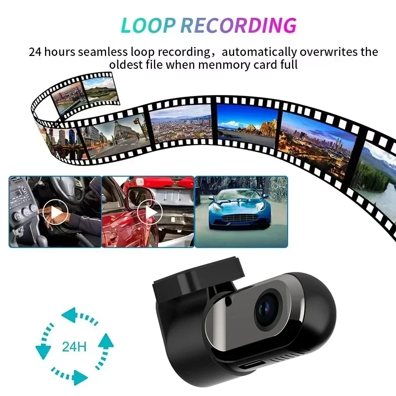 WiFi 1080P HD Car Dash Cam Recorder Android Dashcam Blackbox ADAS Night Vision Loop Recording Driver Video Recorder APP Control