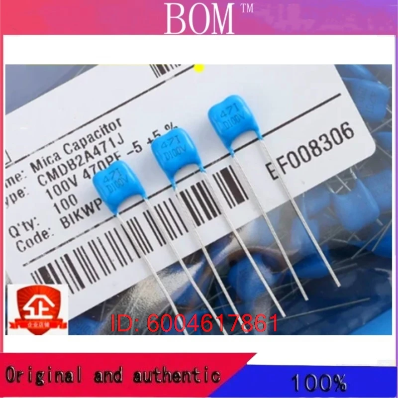 5PCS NEW Elec Fish Silver Mica Capacitor MBL 10pf~220pf 100V 5% P5mm military mica CMDB2A 12pF 22pF 47pF 51pF 68pF 91pF 100pF