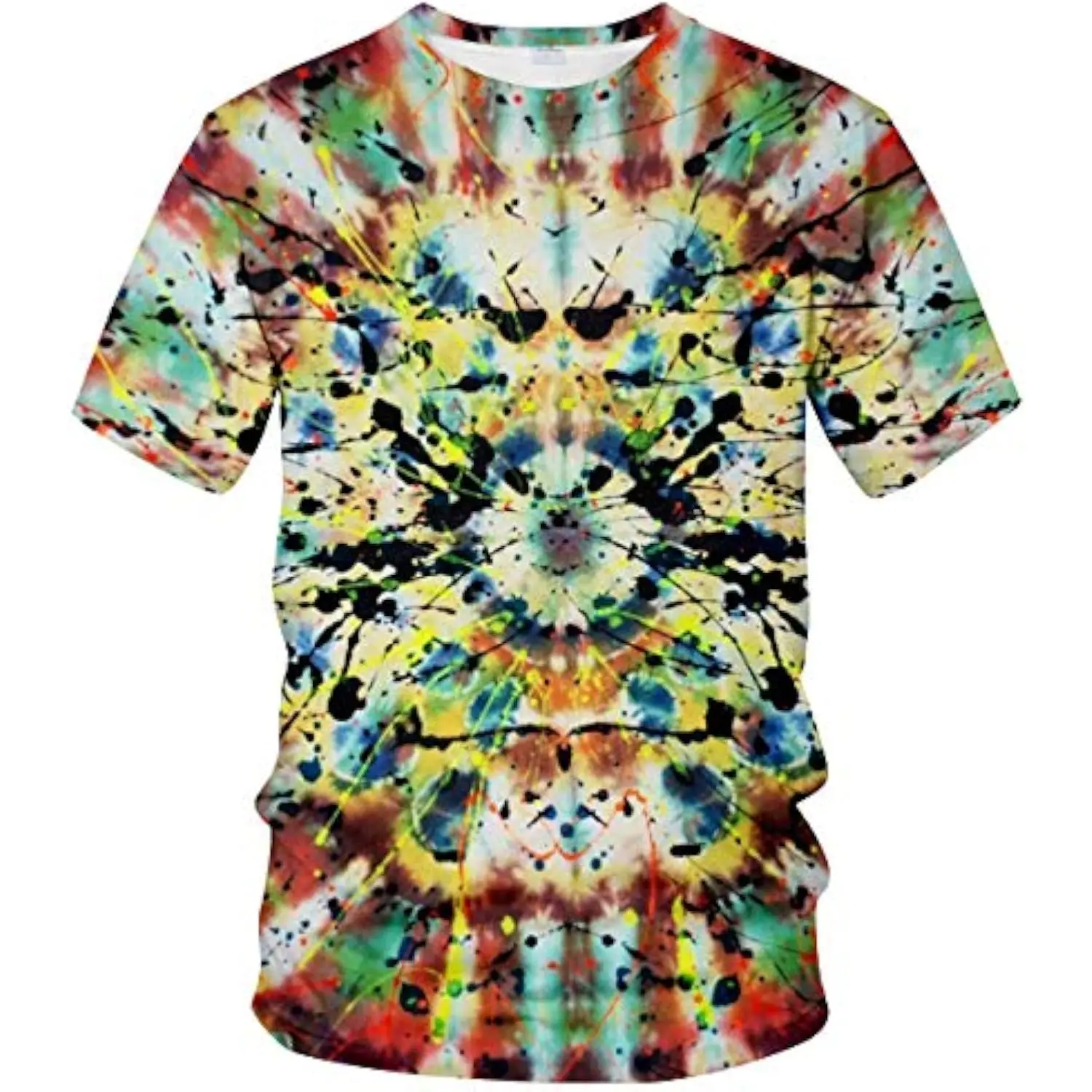 

Trippy T-Shirt 3D Printed Psychedelic Tie Dye Tee for Men 2024 Summer Lightweight cool T-shirt for men and women Cothing