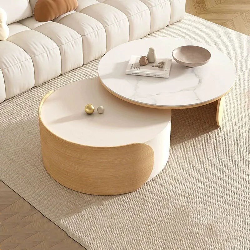 Storage European Coffee Tables Luxury Aesthetic Italian Modern Coffee Table Vintage Display Table Basse Living Room Furniture