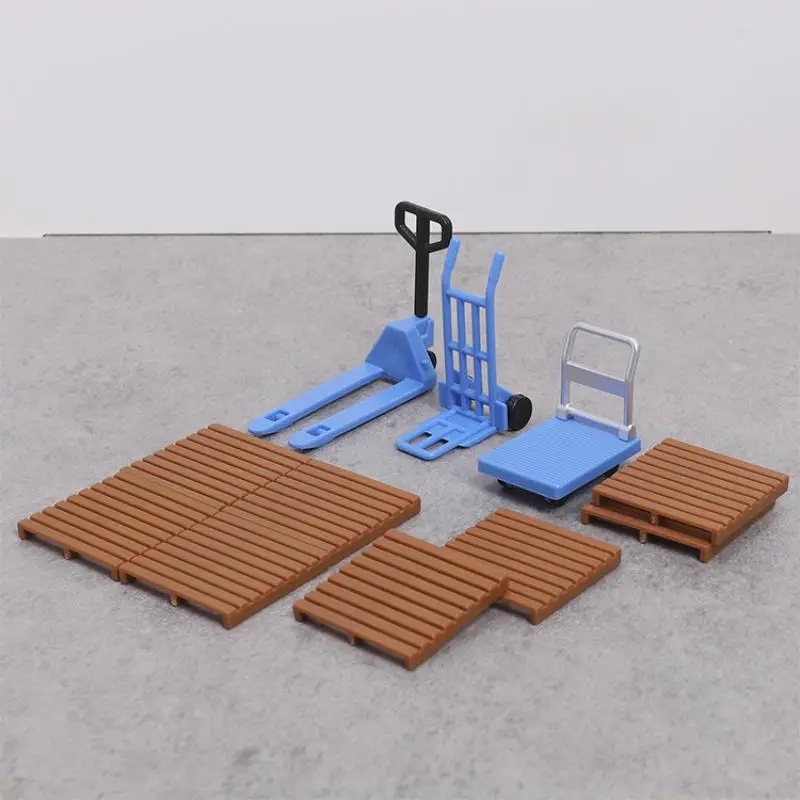 11Pcs Small Hand Cart Replica Scaled Props Miniature Simulation Tool Kit For Model Exhibits Terrarium And Diorama Decoration