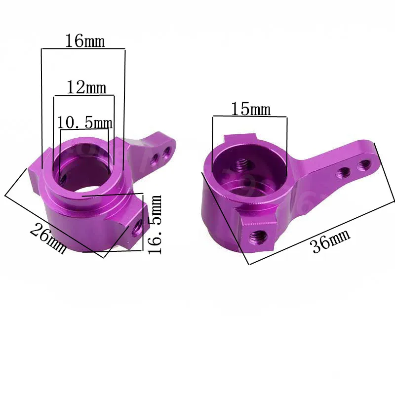 Piezas de coches RC, portador de cubo delantero C (L/R), brazos de suspensión inferior, brazos de nudillos, montantes, conducción Universal, Dogbone para TAMIYA CC01 1/10