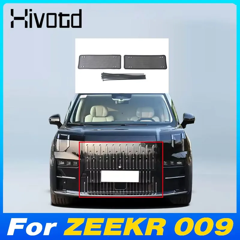

Hivotd Front Bumper Grille Anti Insect Net Dustproof Air Vent Duct Cover Protector Exterior Accessories For ZEEKR 009 WE ME 2024