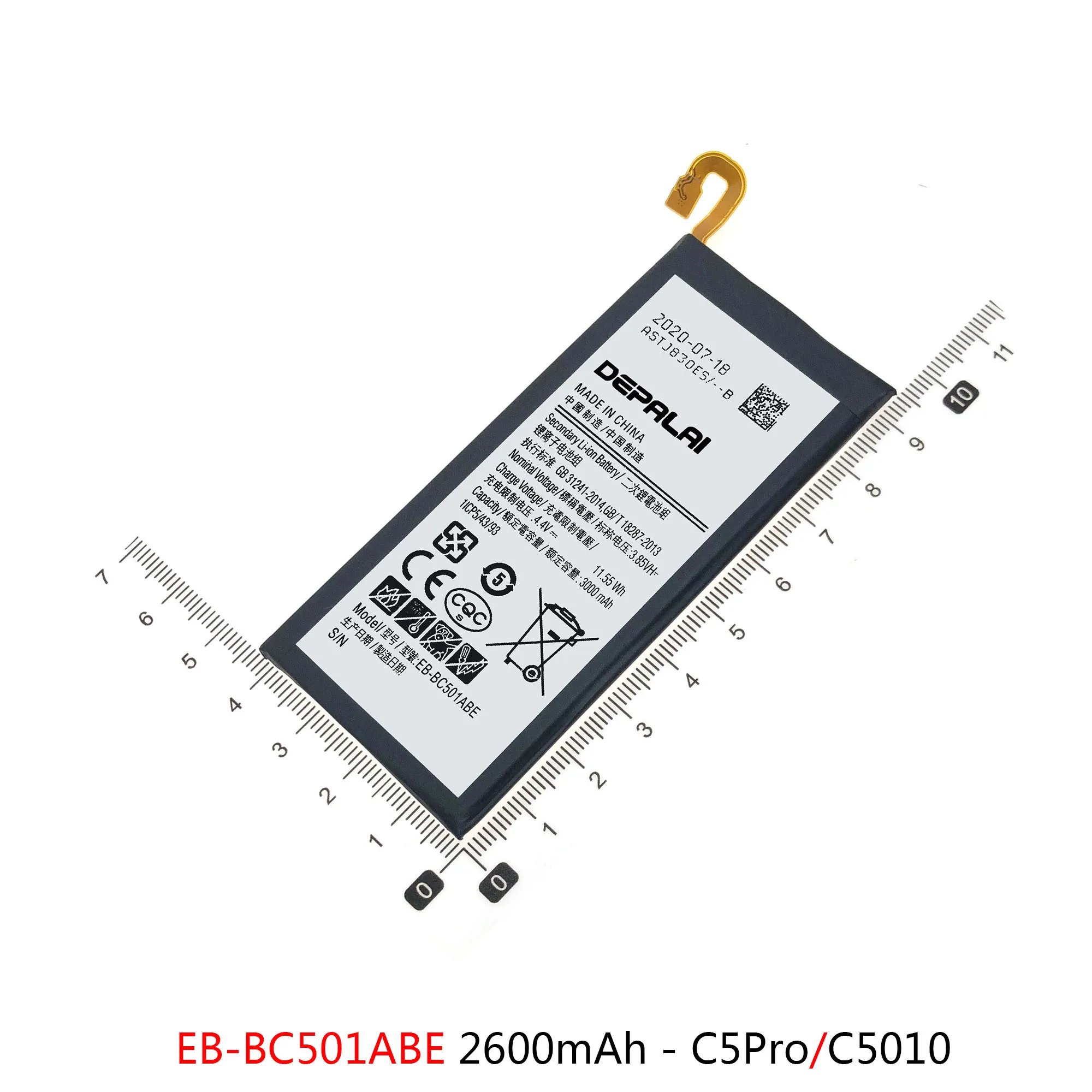 EB-BC500ABE بطارية لأجهزة سامسونج غالاكسي C5 C5000 C5Pro C7 C7000 C7Pro بطاريات EB-BC700ABE EB-BC701ABE EB-BC501ABE بطارية الهاتف