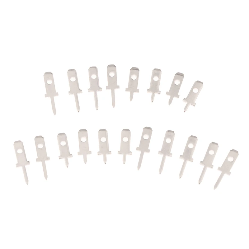 50pcs 2.8 Inserts Plug Spring Terminal PCB Solder Lug Thickness 0.8mm One Legs PCB Welding Sheet