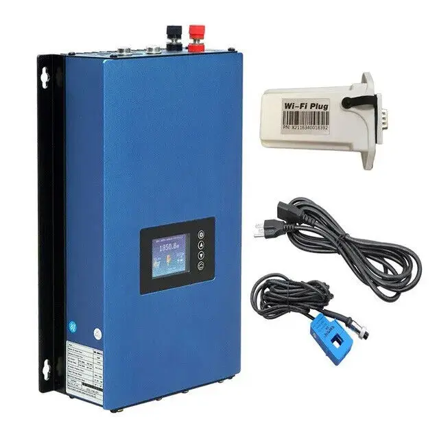 MPPT 2000W on-grid Sun Inversor LCD Display on Grid Tie Inverter with Limiter