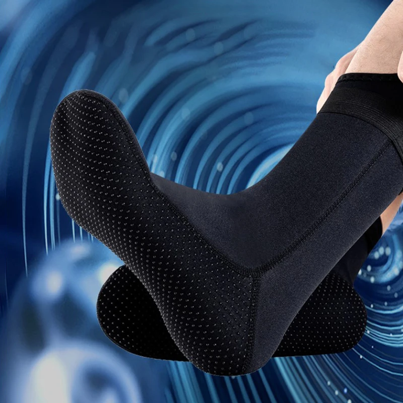 3mm Neoprene Diving Socks Shoes Water Boots Non-slip Beach Boots Wetsuit Shoes Warming Snorkeling Diving Surfing Socks For Adult