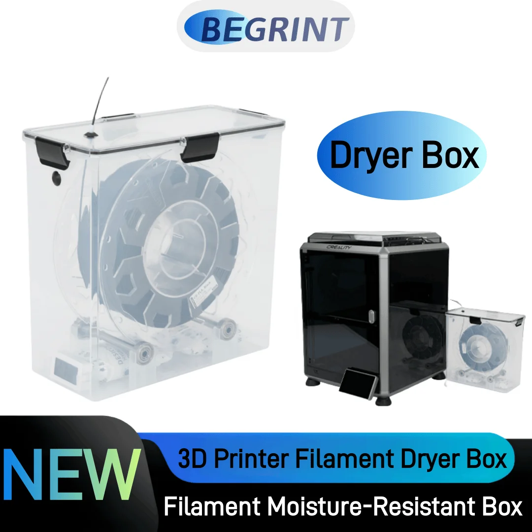 PLA Dryer Box 3D Printer Filament Dryer Box Airtight And Moisture-Resistant Real-Time Monitoring For 3D Printer ABS Filaments