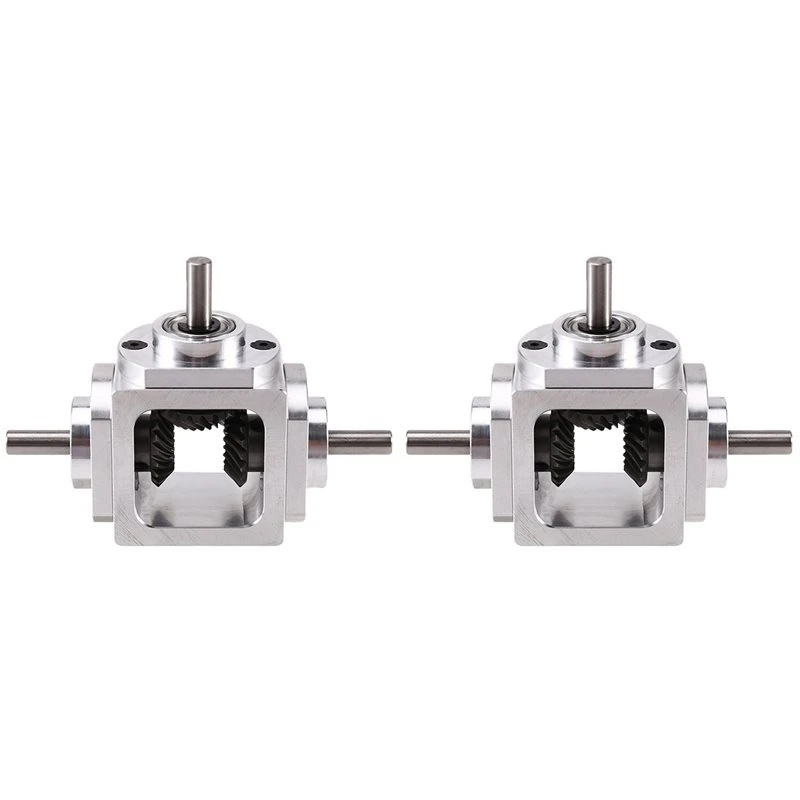 X16A 2025 NEW-2X Gearbox 90 Degree Right Angle Bevel Gear-Box With Mounting Hole 1:1 Shaft 1 Module 20 Teeth Bevel Gear B