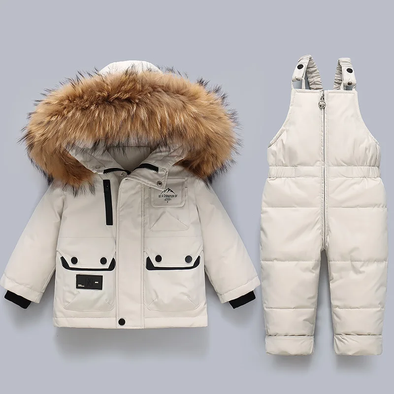 

Children little girls clothing Set Winter warm Down Jacket Jumpsuit Baby Thicken Coat toddler kids clothes parka Boys Snowsuit