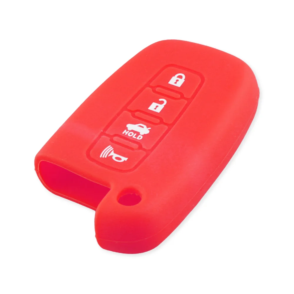 KEYYOU Silicone Cover Key Case For HYUNDAI Elantra Sonata Veloster for Kia Soul Sportage Car Remote Smart Fob Cover 4 Buttons
