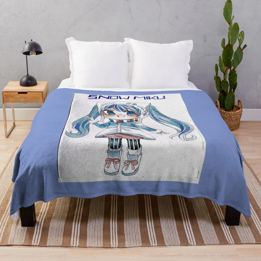 Snow Miku 2016 finalist Throw Blanket valentine gift ideas Kid'S Blankets