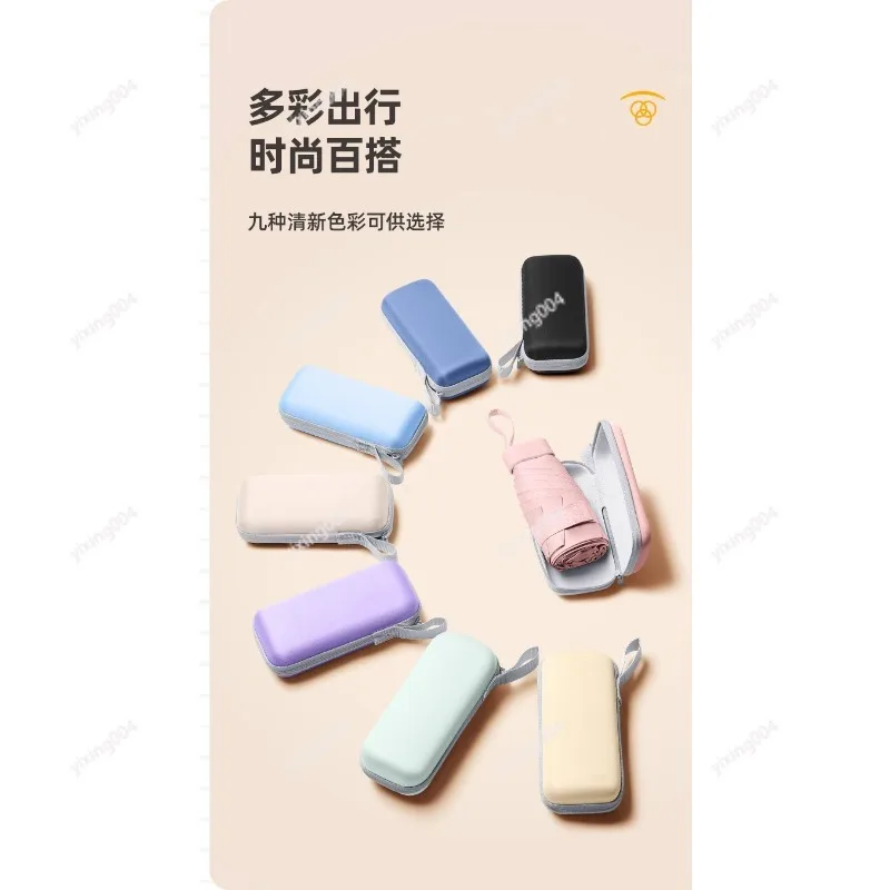Ultra Light Mini Umbrella, Compact Portable UV Protection Dual Weather Umbrella