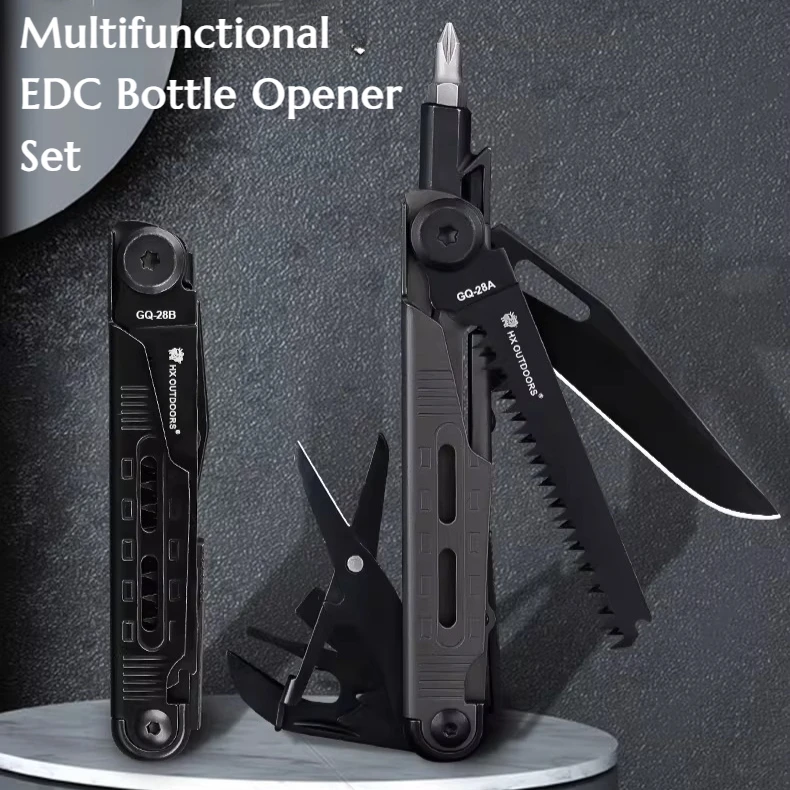 New Multifunctional EDC Bottle Opener Kit Portable Outdoor Camping Manual Equipment