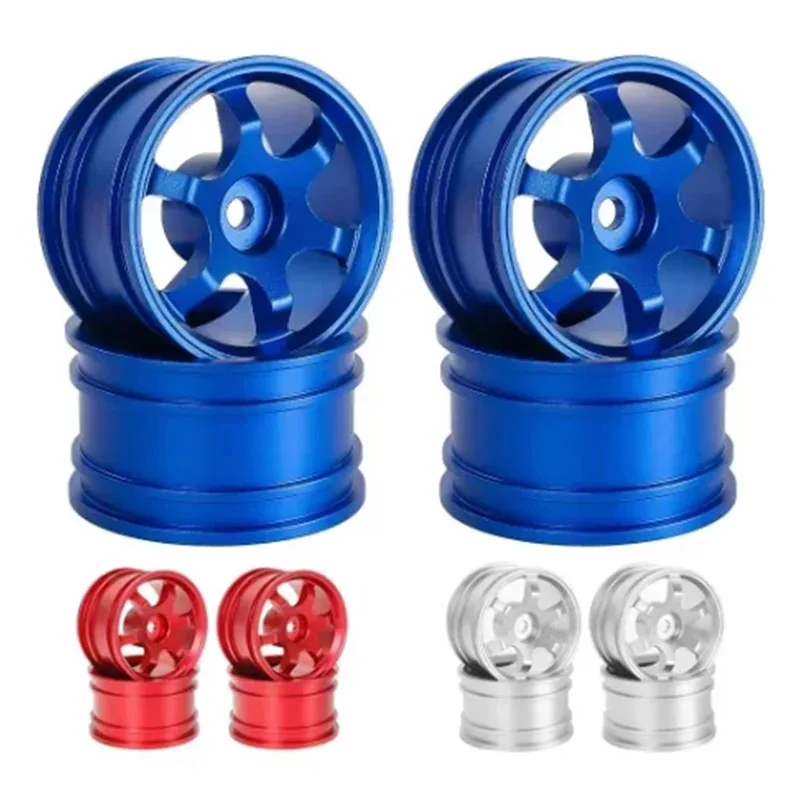 4pcs 42mm 1/10 RC On-Road Drift Racing Car Metal Wheel Rim Wheel Hubs for Tamiya M03 M04 M05 M06 M07 MB-01 XM-01 Upgrade Parts