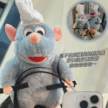 Disney Ratatouille opaska do włosów nowa kreskówka pluszowa lalka z pałąkiem na głowę francuska szpilka z szerokim rondem zdjęcie nakrycie głowy kreatywność dziewczyna prezenty