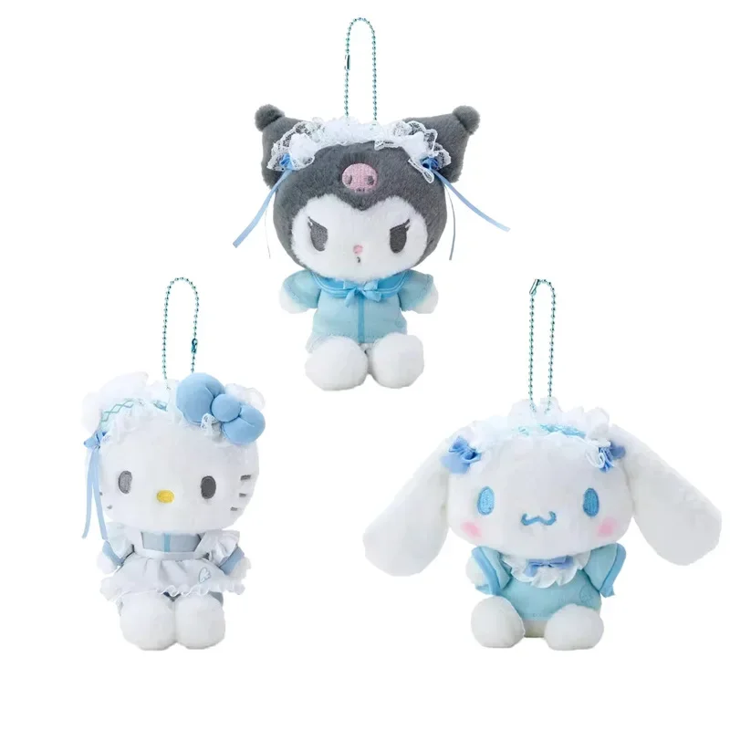 

Kawaii Sanrio Hello Kittys Plush Toys Cartoon Anime Kuromi Cinnamoroll Plush Keychain Backpack Pendant Girl Heart Plush Doll