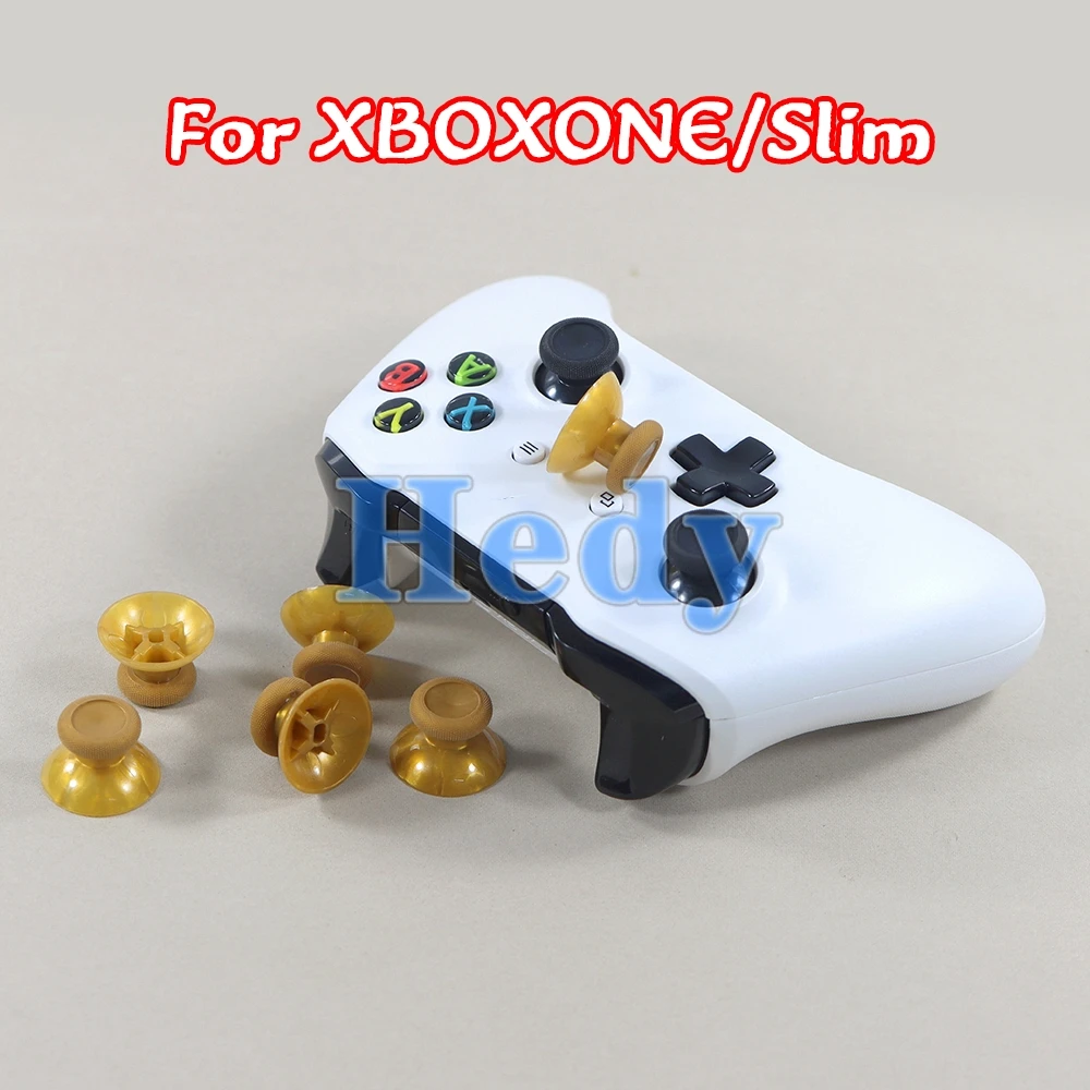 

100PCS For XBOXOne S Slim Controllers Rubber Analog Joystick Thumb Sticks Caps Gold Mushroom Rocker Caps For XBox One