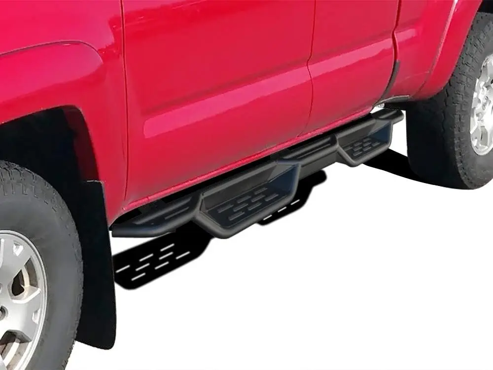 

Black 6 Inches Tubular Drop Down Style Nerf Bars Running Boards Compatible with Toyota Tacoma 2005-2023 Extended Access Cab