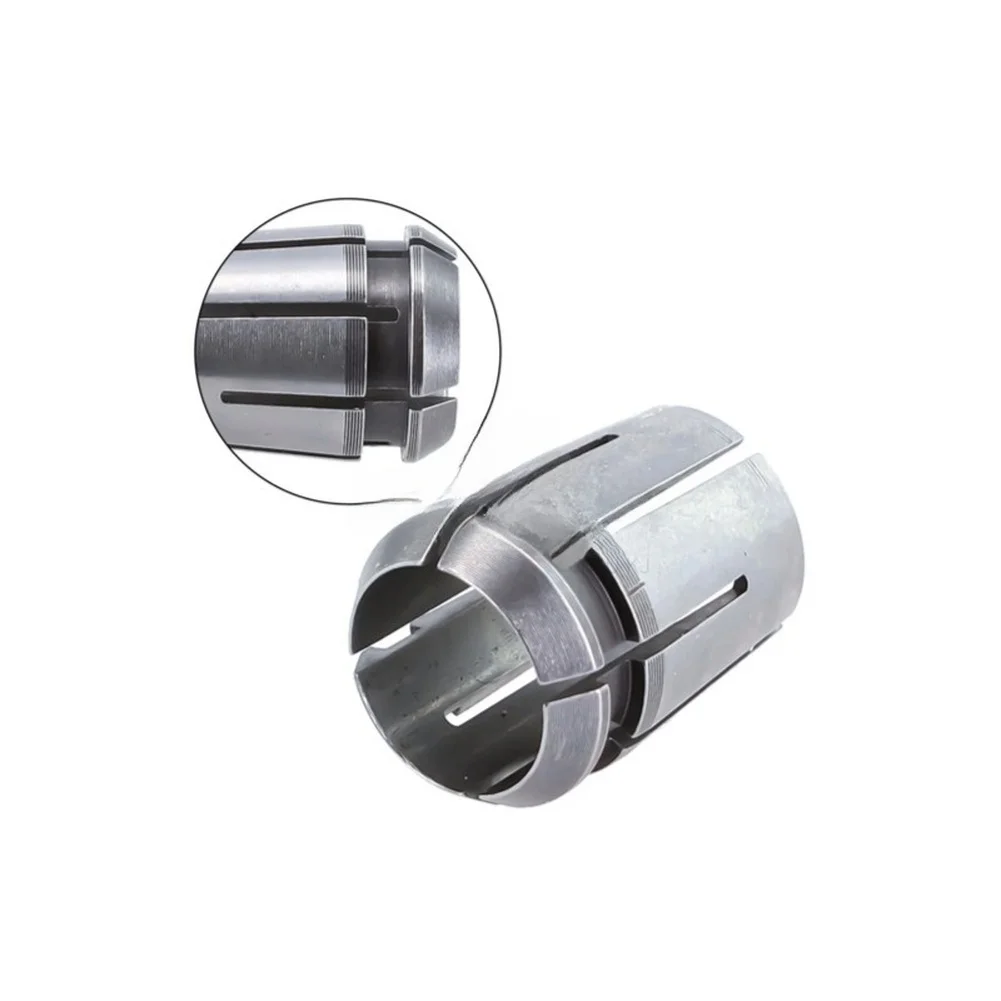 Router Chuck 12.7mm Collet For CNC Engraving Alloy Steel Construction Slotted Elastic Design Uniform Clamping Force For 3612BR