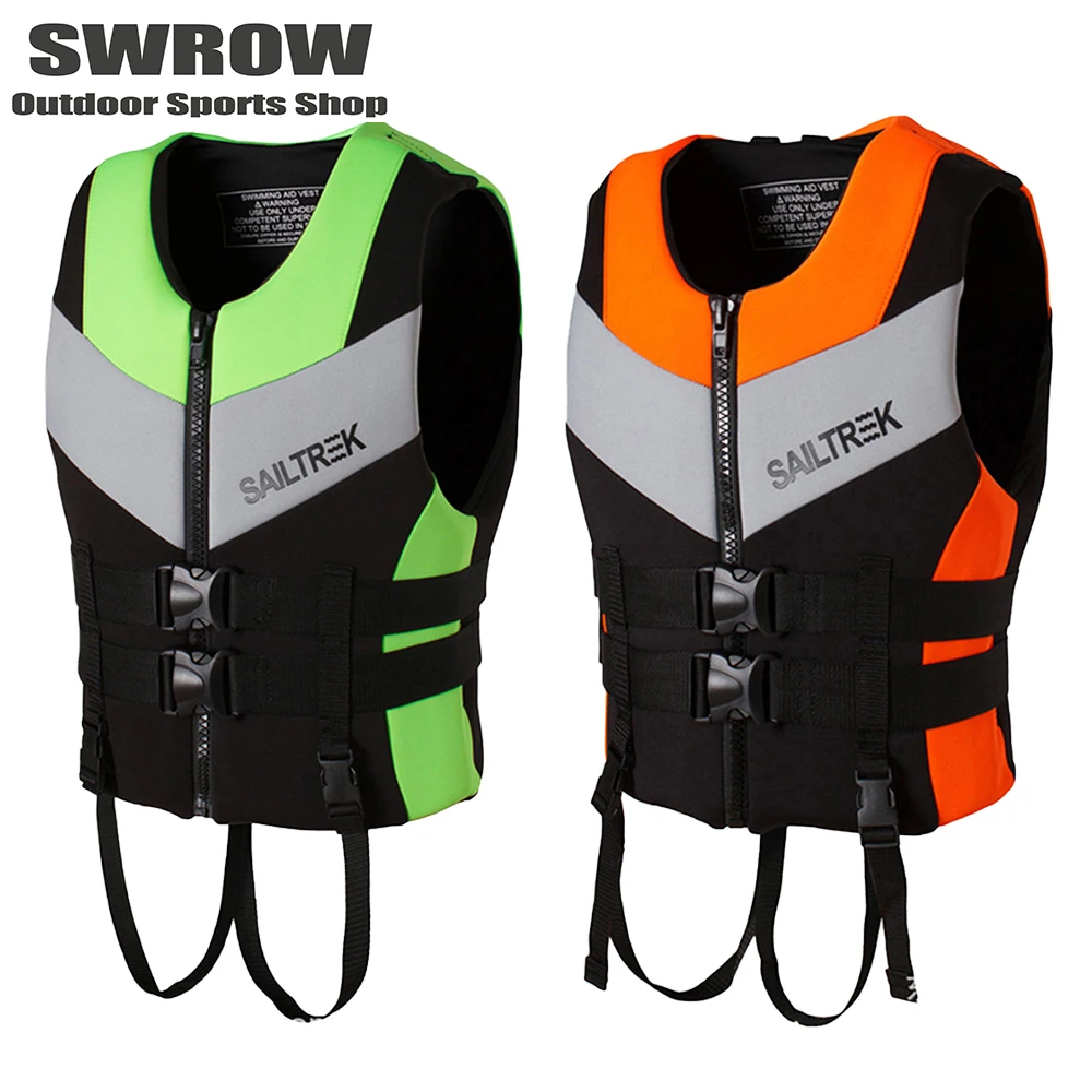 New Fishing Lifejacket Vest Adult Outdoor Swimming Surfing Buoyancy Vest Kayak Water Sports Swimming Neoprene Lifejacket 2023