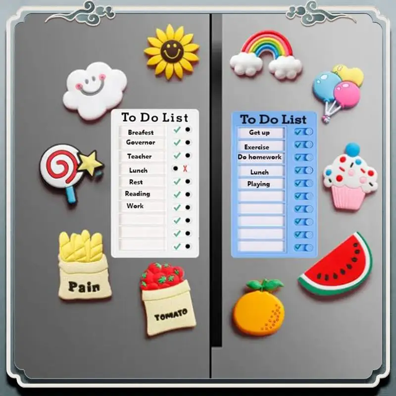 4Pcs Dry Erase Memo List Board Chore Chart RV List Board With 10 Dry Erase Paper