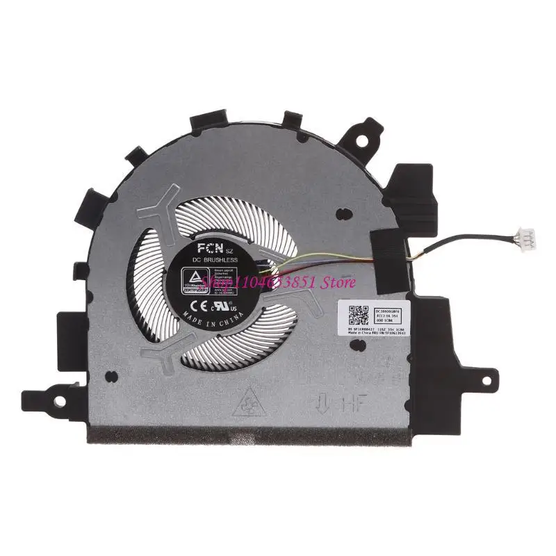 Laptop Cooler Fan DC 5V 0.5A 4 pin 4-wire CPU Cooling Fan Quiet Notebook Heatsink for  IdeaPad 3-15ITL6 82H8 3-15A