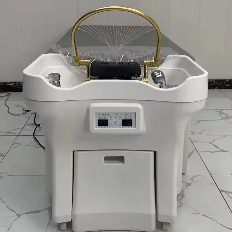 New  Adjustable Height Portable Hair Washing Japanese Head Spa Sink Shampoo Basin Bowl Hairdressing Wash Salon Furniture
