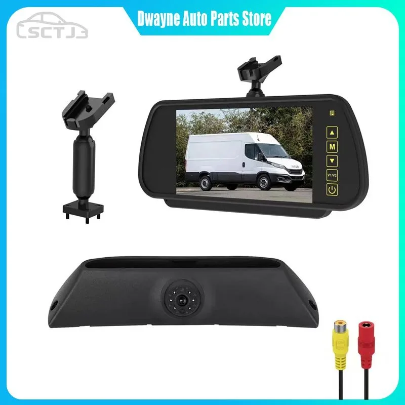 

Водонепроницаемая HD-камера заднего вида для стоп-сигналов автомобиля IVECO Daily 4 Gen 2011-2014 с 7-дюймовым зеркалом заднего вида