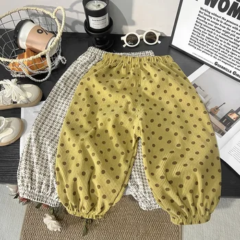 Printed Corduroy Kids Pants 1