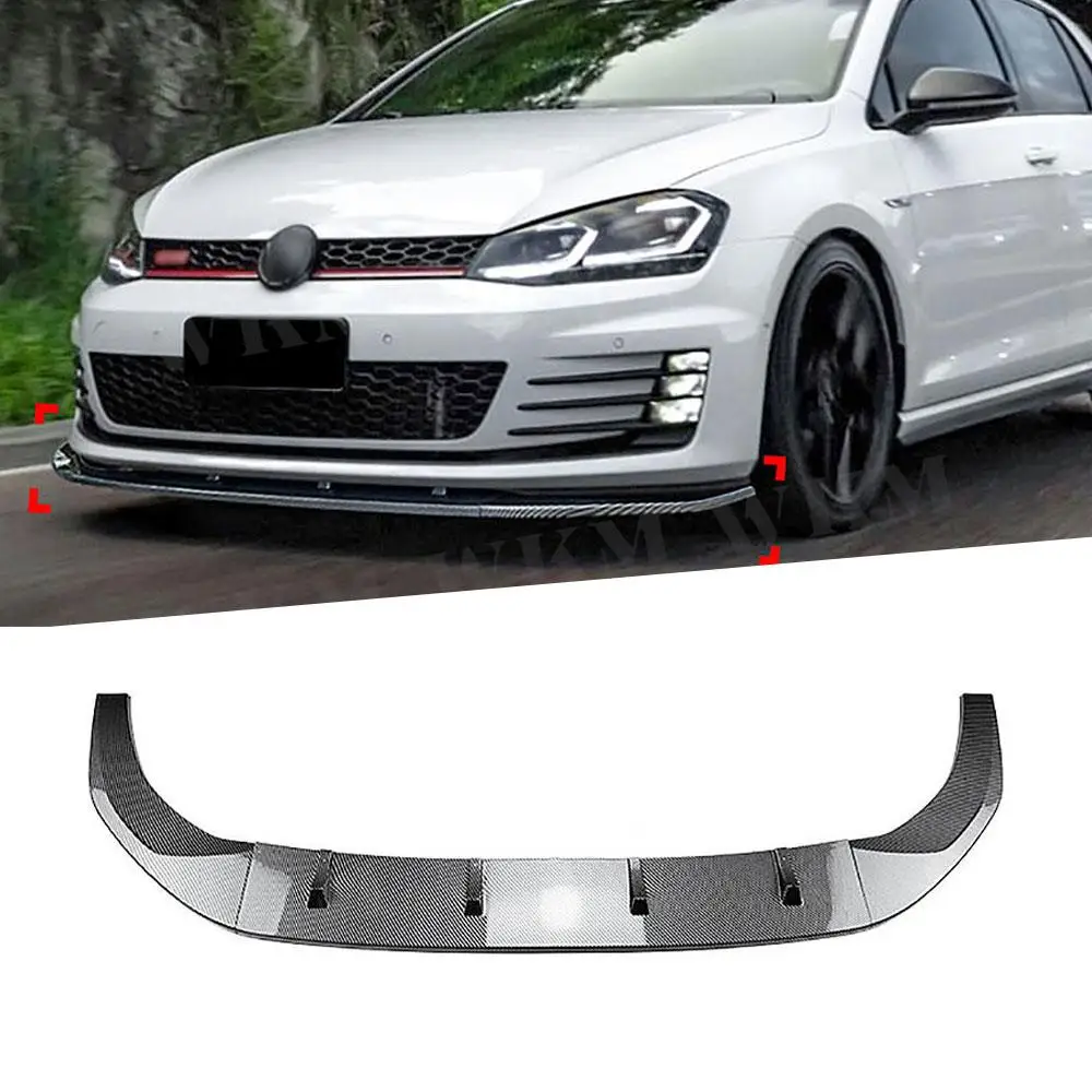 

Car Front Bumper Spoiler Lip Lower Flare Splitter Blade for Volkswagen Golf 7 MK7 GTI R Rline 2013-2016 Exterior Modification