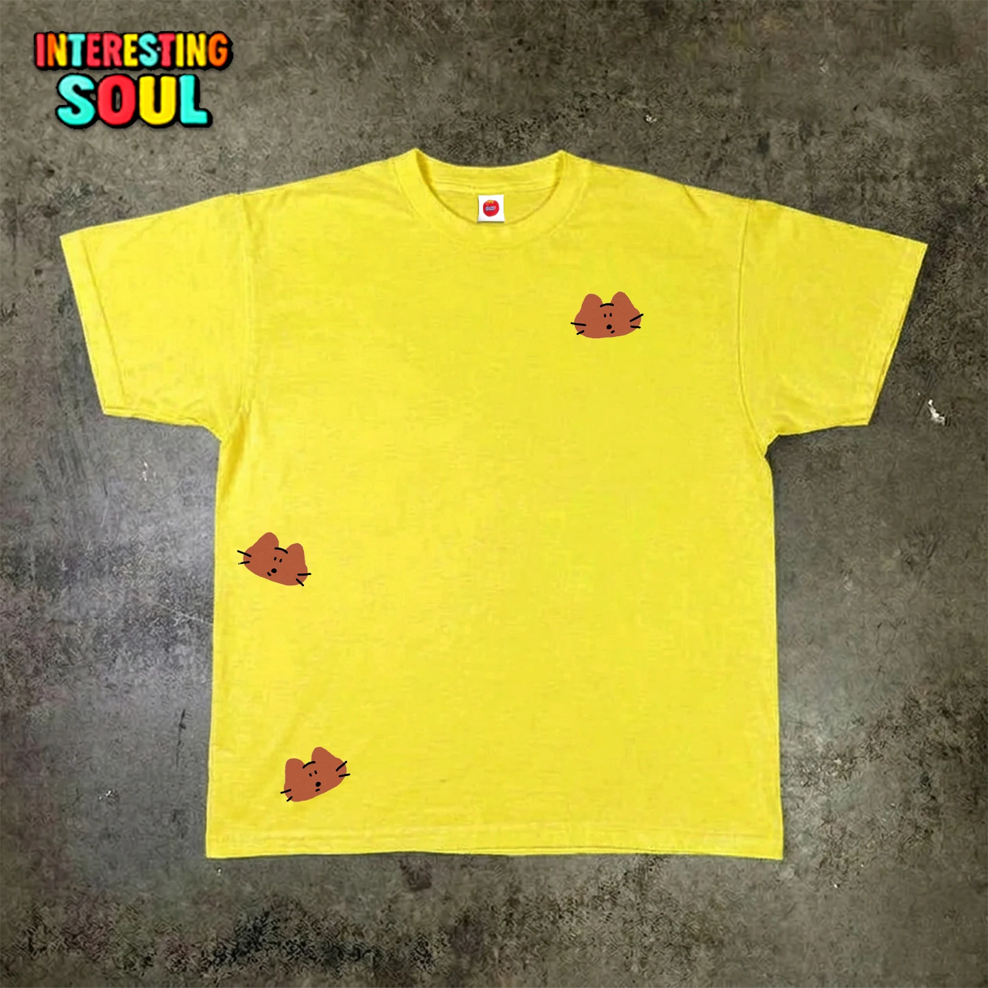 

Creative Soul Short Sleeve T-Shirt Loose Couple Atmosphere Sense Original Design Versatile Casual Wear Spring Season China Made