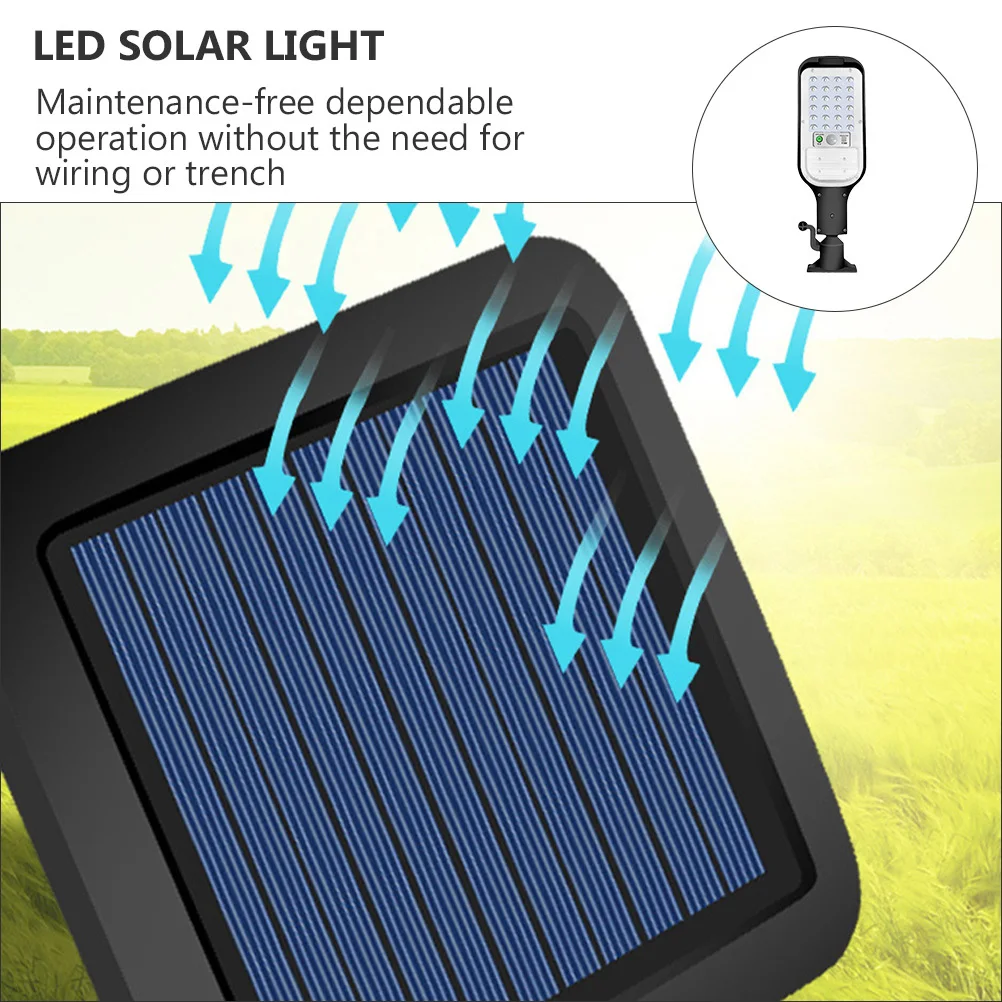 

1Set Solar Street Lamp LED Waterproof Durable Built-in Human Sensor Outdoor Lighting Device Energy Saving LED Solar Light