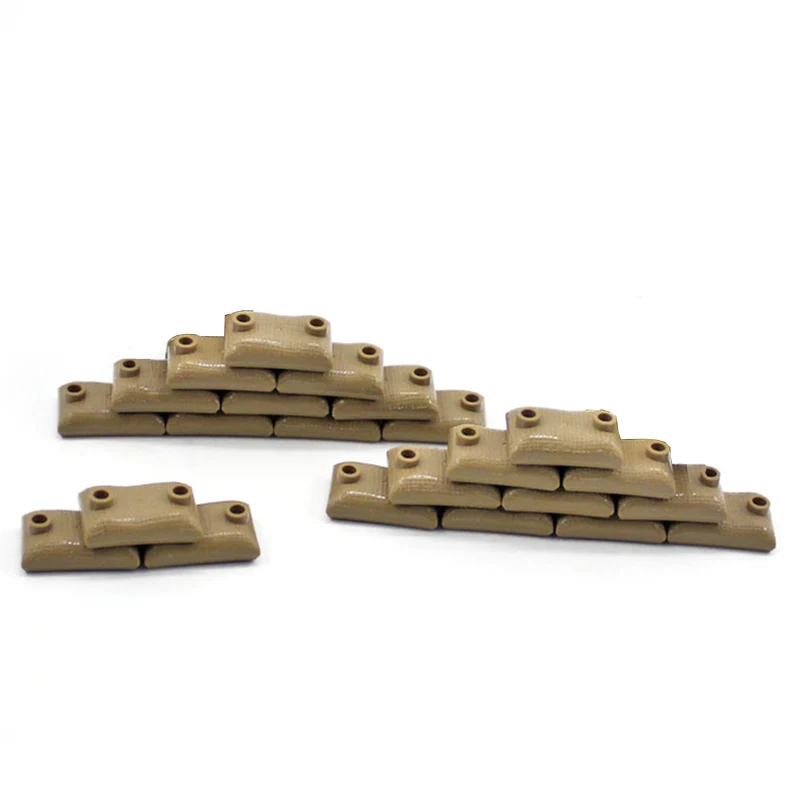 1 Pcs Buildings Blocks MOC WW2 Weapon Military Sandbag Bricks Parts Juguetes Accessories Compatible City Army Bricks