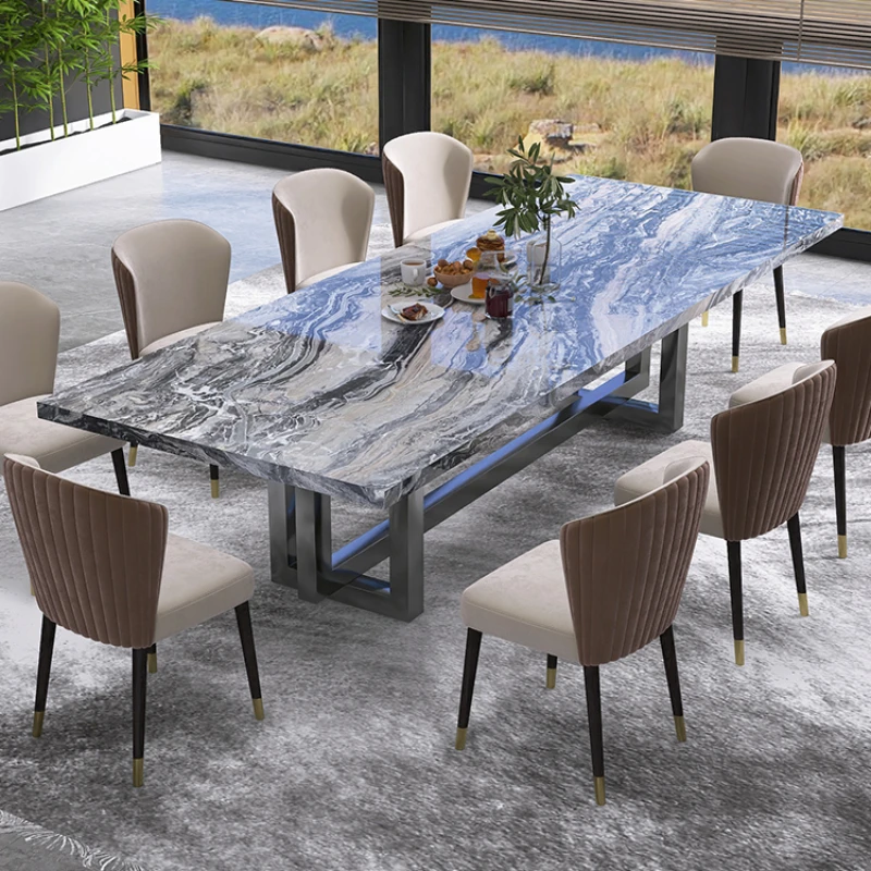 

Italian Modern Dining Tables Modern Mobile Marble Turntable Coffee Tables Restaurant Newclassic Muebles De Cocina Home Furniture