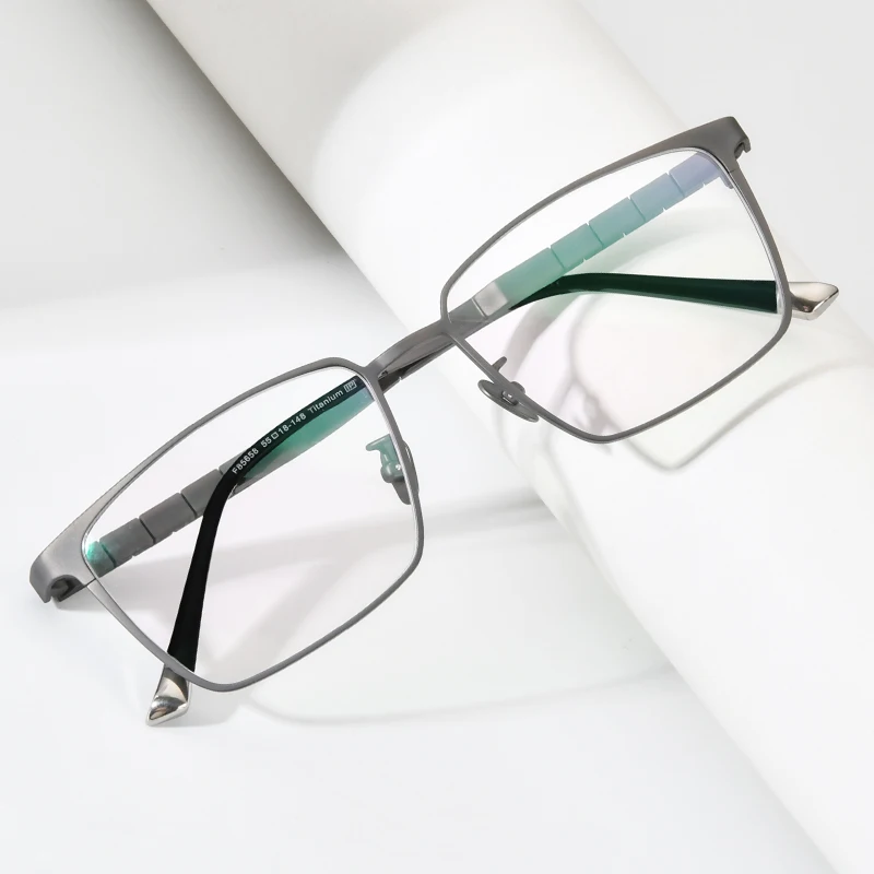 FONEX Pure Titanium Glasses Frame Men 2021 New Male Classic Eyeglasses Frame Full Rim Square Eyewear F85658