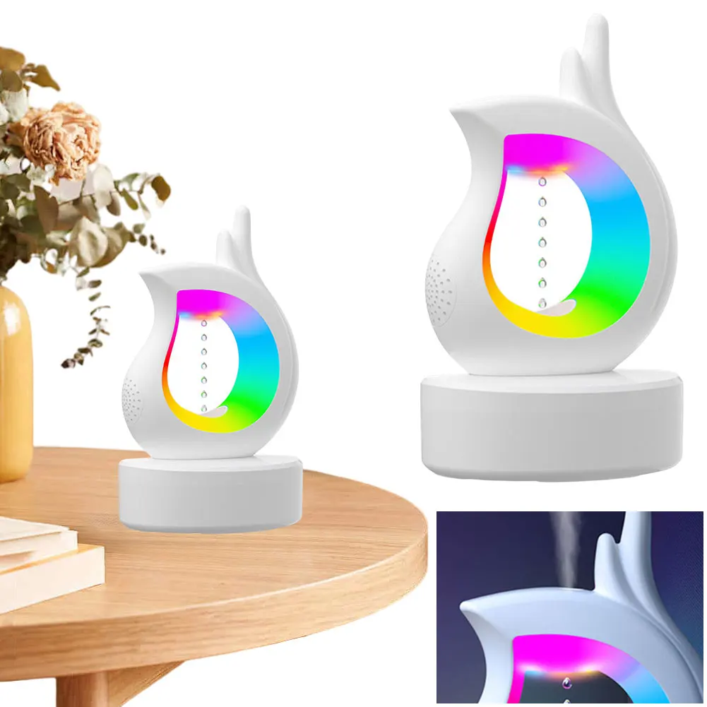 Anti Gravity Humidifier with BT Speaker Night Light Water Drop Humidifier for Bedroom/Baby Nursery/Living Room