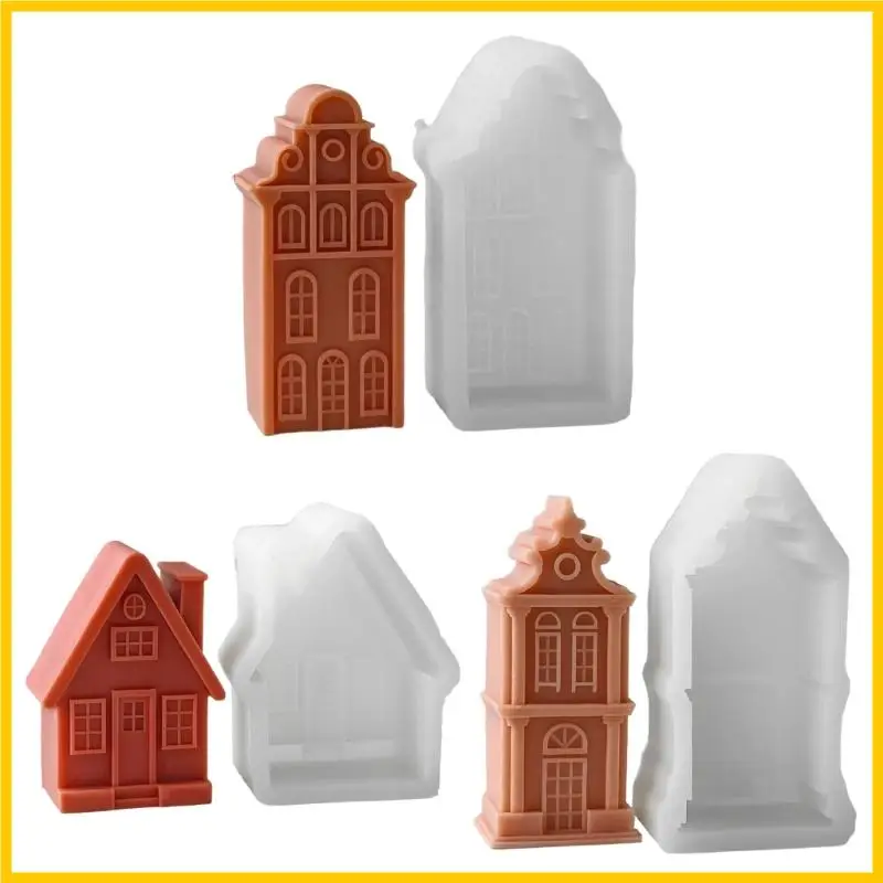 

H55A Силиконовые плесени 3D House Flom
