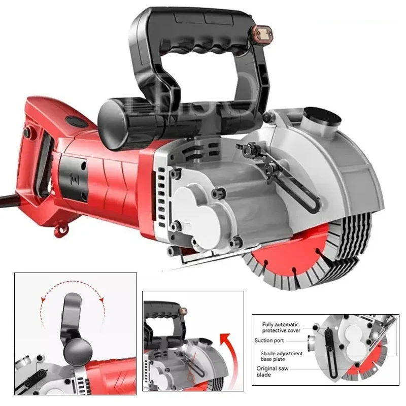 Electric Wall Chaser Handheld Laser Slotting Machine Brick Wall Cutting Machine Concrete Groove Slotting Machine-220V