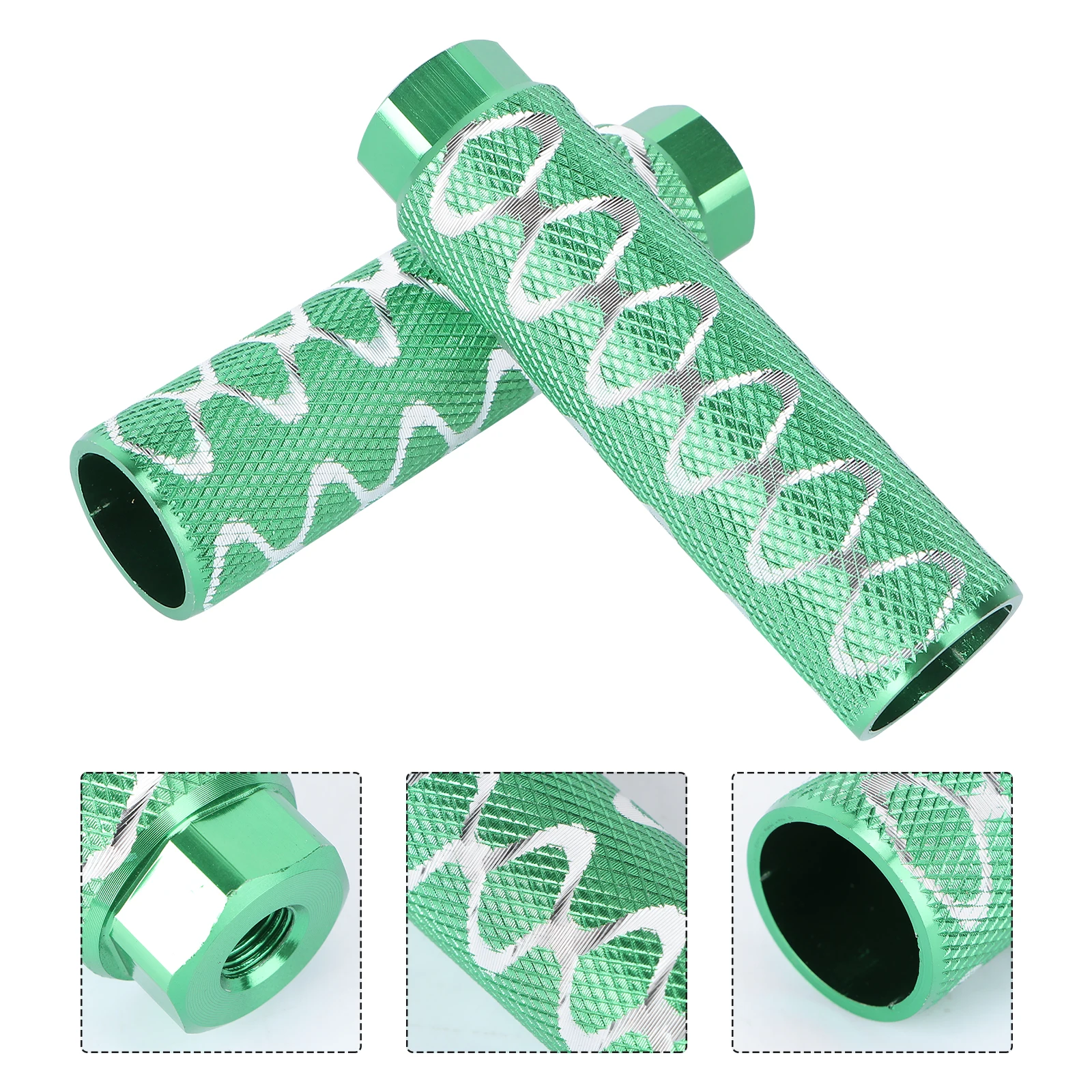 

Aluminum Alloy Bike Pegs Sturdy Footrest for Mountain Long Pedal Suitable Adults Children Rainy Day Wear Resistant Texture