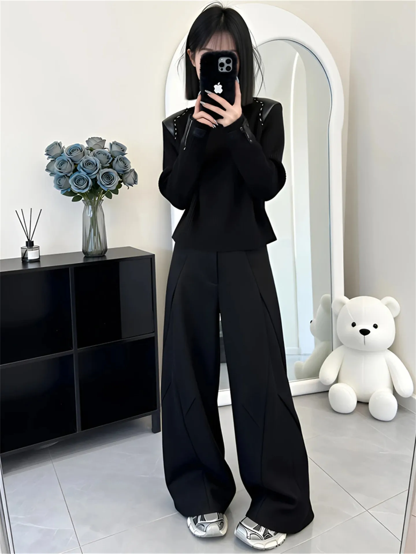 

Женский вязаный свитер slim fit, модный свободный топ, новинка весеннего сезона, удобный, в корейском стиле, с длинными рукавами, круглым вырезом