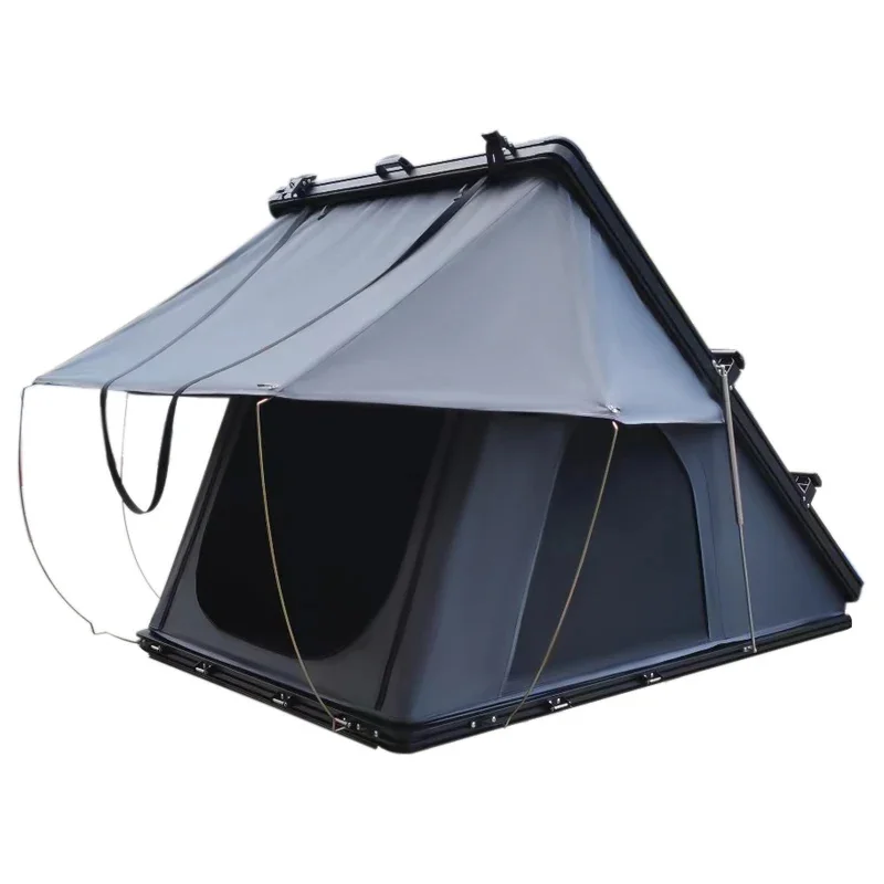 2-3 أشخاص الخيام في الهواء الطلق مثلث الألومنيوم هارد شل سقف السيارة العلوي التخييم خيمة على السطح خيمة #1