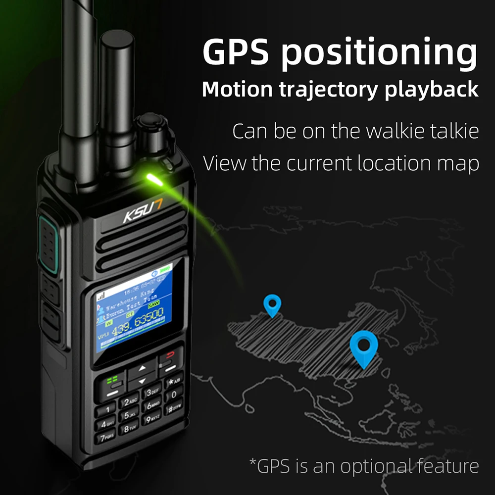 KSUN CT67P 10W 10km 500 km غير محدود طويل المدى GPS IP68 مقاوم للماء راديو POC التناظرية وضع مزدوج لاسلكي مع بطاقة SIM #5