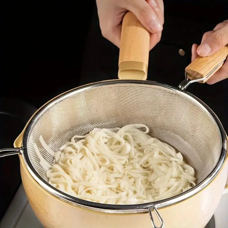 Frying Oil Strainer, Drains & Filters for Deep Frying. 30cm, with Handles, Easy to Clean - Image 3