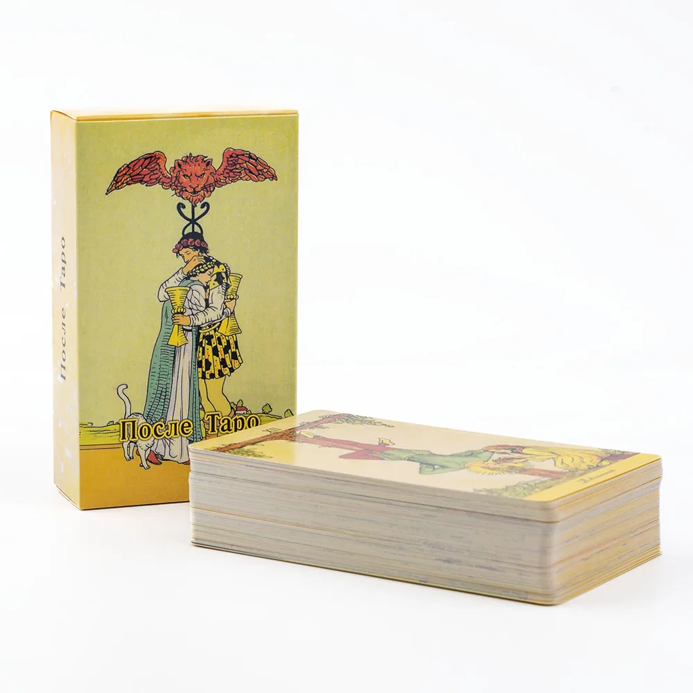 Russian Visions После Таро After Tarot Cards 78Pcs Fate Divination Tarot Cards FortuneTelling Card Games Party Board Game