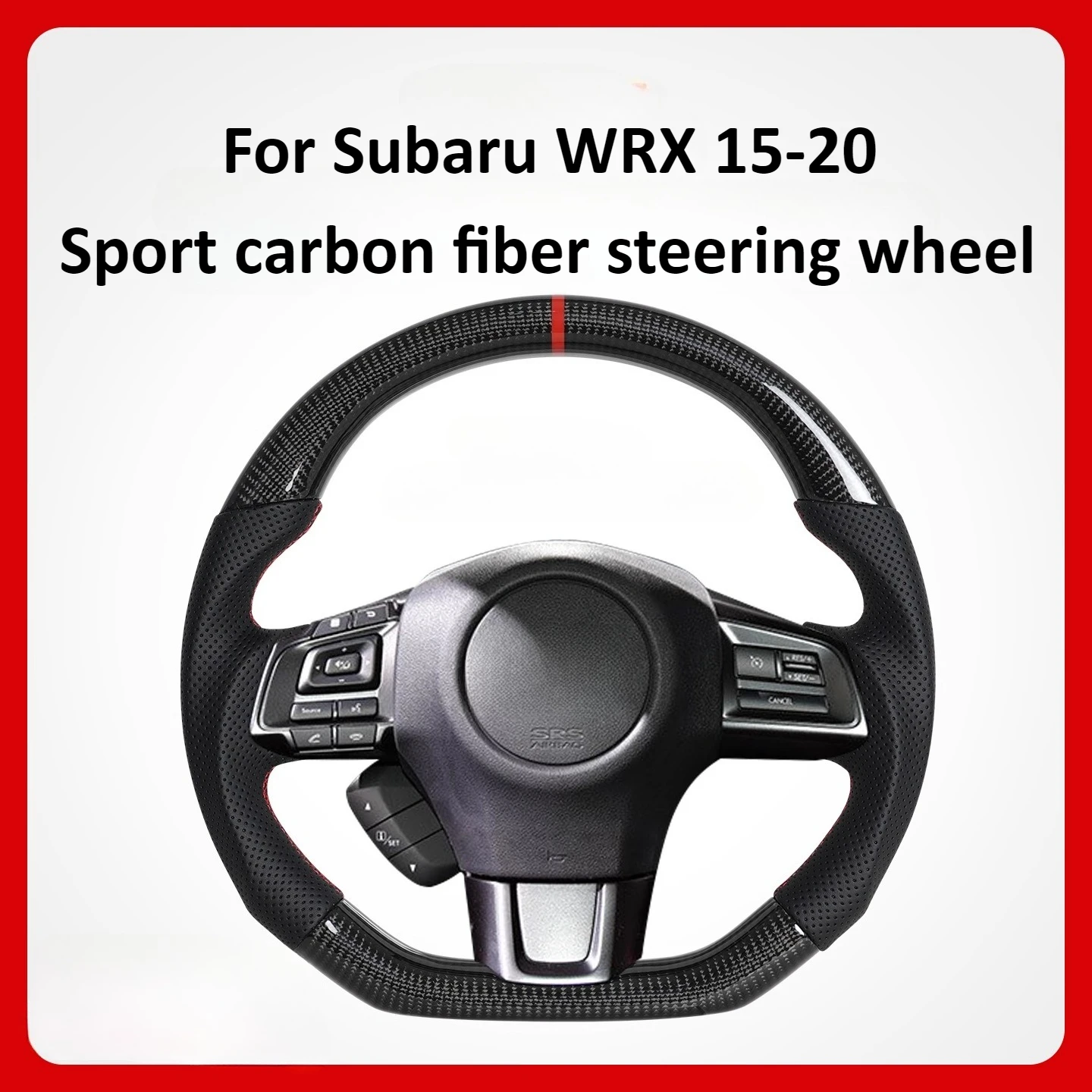 

For Subaru WRX Sport LED Carbon Fiber Steering Wheel Modification SUBARU STI/S4/Levorg Steering Wheel Accessories