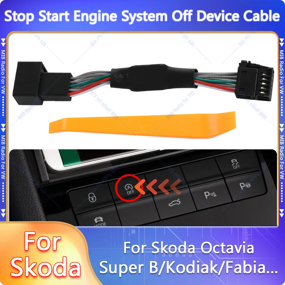 For Skoda Octavia Automatic Stop Start Engine System Off Device Control Sensor Plug Stop Cancel Cable Memory Mode