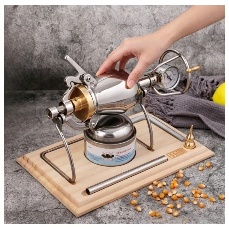 New Household Mini Rice Flower Machine 304 Stainless Steel Old-fashioned Hand-cranked Rice Flower Stove