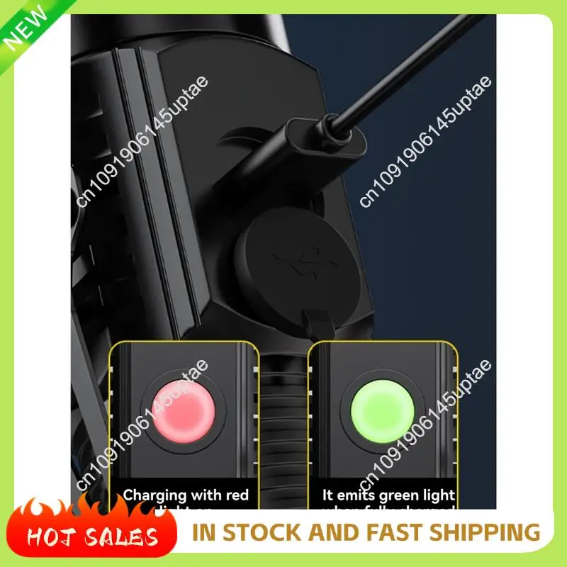 N88R Mini LED Flashlight 14500 Rechargeable Flashlight Keychain Emergency Torch Led Light With Magnetic